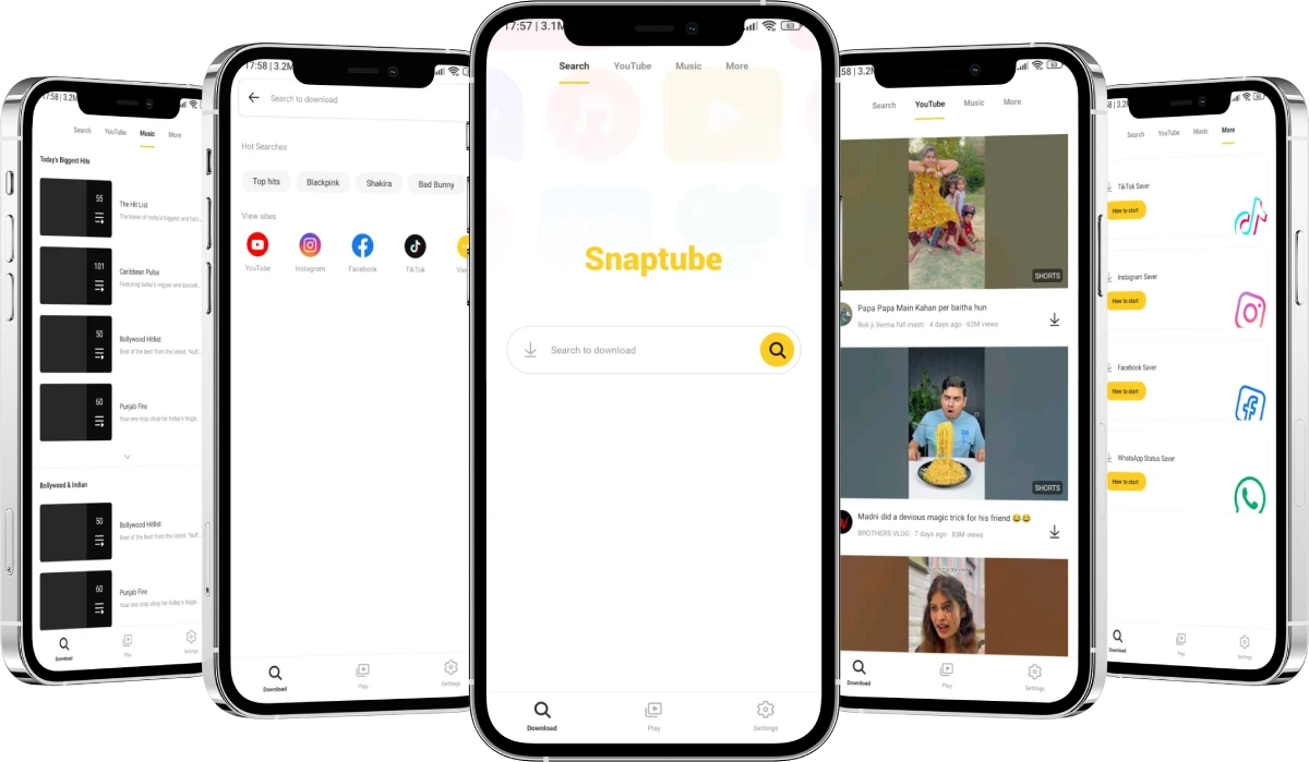 Baixar Snaptube Lite: Baixe Rápido e Menos Memória 1 Baixar SnapTube Mod APK