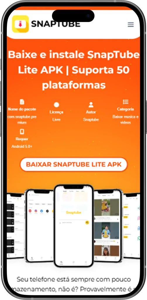 Como baixar Snaptube Lite APK step 1