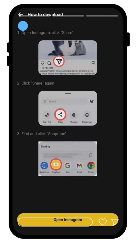 Como baixar fotos do Instagram 2
